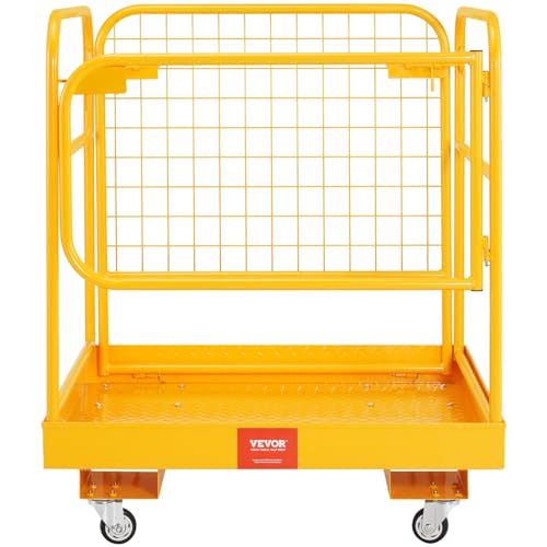 VEVOR Forklift Man Basket 36"x36" Gabelstapler-Sicherheitskäfig 91,4 x 91,4 cm