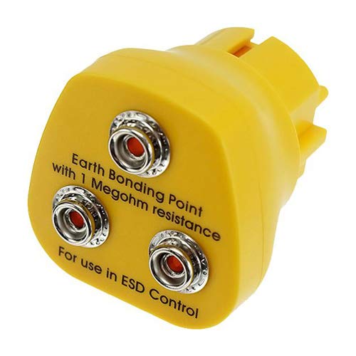 Safeguard EP1240-13 ESD Erdungsstecker, Druckknopf, 3mm x 10mm, Gelb