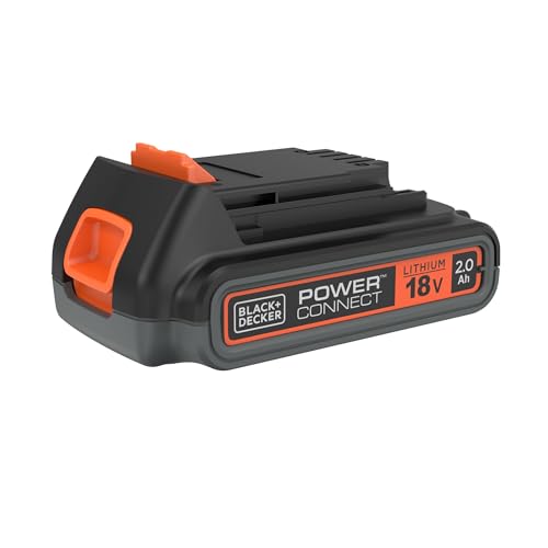 BLACK+DECKER Akku/Li-Ion Slidepack Akku für Elektrowerkzeuge und Gartengeräte (18V 2,0Ah, passend für alle Black+Decker 18V-Gartengeräte, Werkzeuge & Haushaltsgeräte) BL2018