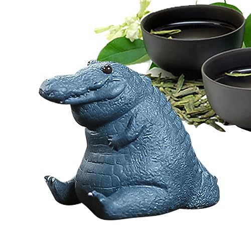Aizuoni Elefant Teehaustier - Lila Elefanten-Ornament aus Ton | Handgefertigtes Teetablett, Teezeremonie, Haustier, Tier, Elefant, Ornament als Vatertagsgeschenk