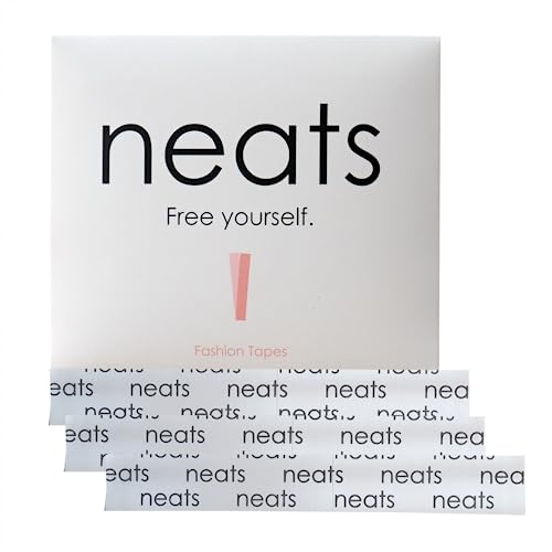 NEATS Fashion Tape, 48 doppelseitige Streifen für Kleidung und Körper, transparentes Klebeband, hautfreundlich, Transparent