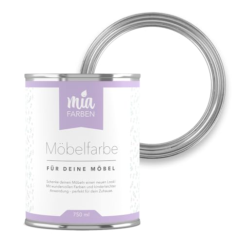 miafarben Möbelfarbe für Holz 750ml, Kreidefarbe, Möbellack ohne schleifen, Kreidelack (Traumhaftes Weiss)