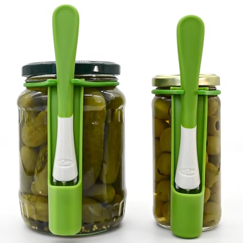 Gurkengabel, Gurken-Greifer – Pickle Picker für das Glas, Küchenhelfer, Gurken, Geschenke, geeignet für Oliven, 2 Stück, Grün