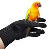 Eurobuy Vogeltraining, Anti-Biss-Handschuhe für kleine Tiere, Kau-Schutzhandschuhe aus Stahldraht, zum Greifen von Vögeln, Training, Füttern usw., 22,9 x 15,2 cm. 3