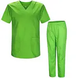 MISEMIYA - Unisex-Schrubb-Set - Medizinische Uniform mit Oberteil und Hose ref.8178 - Large, Apfelgrün 21