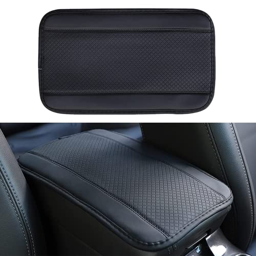 Auto Armlehnen Polster Schutzabdeckung Mittelkonsole auto Armlehnenschoner auto Armlehnenbox Abdeckung auto Mittelkonsole pad Passend für die meisten Autos（Schwarz）