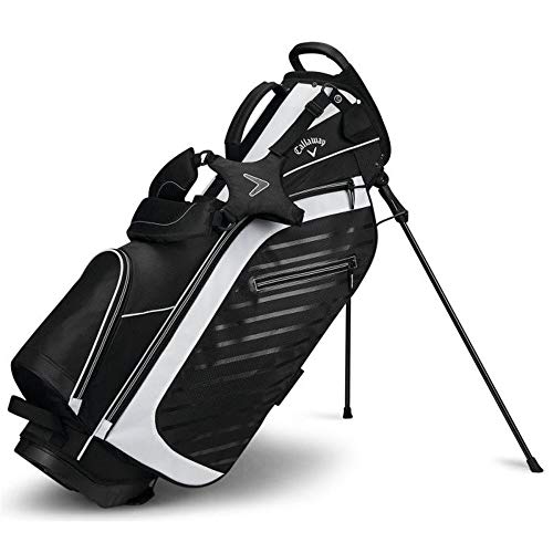 Callaway Golf Capital Standtasche | Leichtgewichtig mit automatischem Ständersystem, 5-Wege Oberseite & 5 Taschen inklusive Velours-gefütterter Wertsachentasche