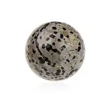 NKlaus Natürlicher Dalmatiner Edelstein Kugelform 30mm Energiebalance Dekofigur 14899