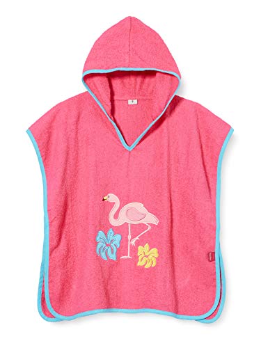 Playshoes Bademantel Handtuch Unisex Kinder,Flamingo,L (ab ca. 4 Jahre)