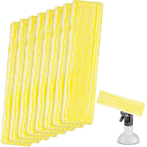 8 Stück Ersatzpads Kompatibel mit Kärcher Fenstersauger Ersatzteile, Ersatzmikrofaser Wischbezug Fenstersauger Zubehör Pads für WV2 WV5 WV6 Plus Premium