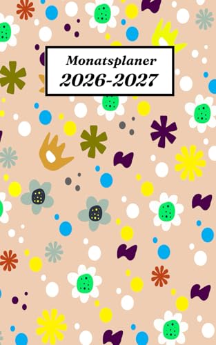 Monatsplaner 2026 2027 a6: 2 Jahres Kalender | 24 Monate Terminkalender mit Feiertagen | 1 Monat auf 2 Seiten von Januar 2026 bis Dezember 2027 - Taschenkalender klein