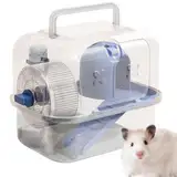 Glugahrif Hamsterkäfig, Hamster, Käfig, Lüftungsauslass für kleine Haustiere, tragbar, klein, für Hamster, Igel, Gerbil, blau, Se référer au descriptif, Siehe Beschreibung