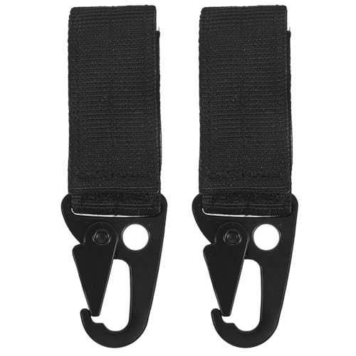 Gürtel Karabiner Karabiner Schlüsselanhänger: Outdoor Nylon Gürtel Haken Karabiner Gürtel Gurtband Hängende Schnalle Fan Gürtel Multifunktions Adler Haken (Schwarz)