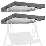 Sonnendach Für Hollywoodschaukeln, Universal Outdoor Sonnendach 210 X 145 cm, Wasserabweisend Hollywoodschaukel Ersatzdach, Gartenschaukel Sonnendach Für Garten-Schaukel (Grau)