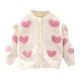 QVNXVO Kinder Pullover Frühling Winter Warm Bluse Geschenkidee Basic Langarm Unisex Lässiger Strickpullover Mädchen Jungen Mode Oberteile Rundhals Einfarbiges Knöpfen Strickmuster Sweater