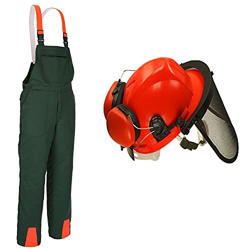 SWS Forst GmbH Parent Schnittschutz Set 2 teilig Helm Schnittschutzhose (56)