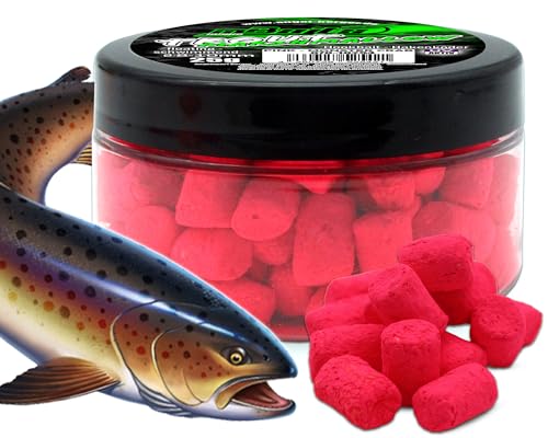 Angel-Berger Magic Baits Marshmallow Forellenköder schwimmend Trout Bait Forellenteig Angelköder Forelle (Monster Crab - Pink)