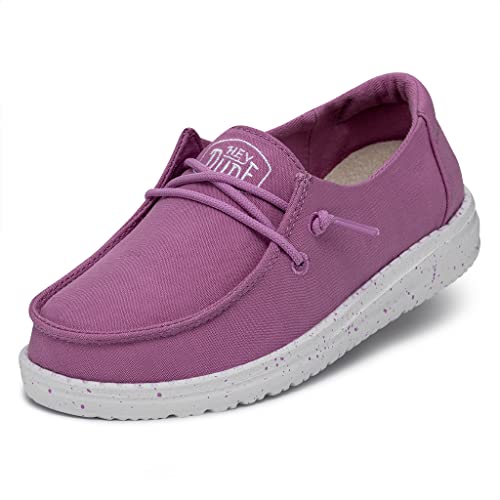 Hey Dude Mädchen Wendy Youth Slub Canvas Moccasin, Violett, 31 EU