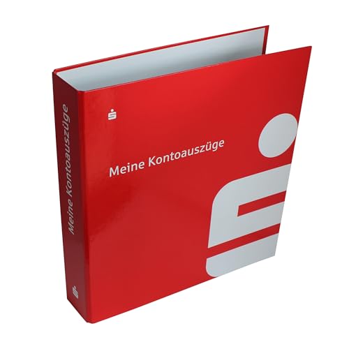 1 x Sparkassen Kontoauszugsordner Finanzordner Bankordner Ordner Aufbewahrungsordner für Kontoauszüge A4