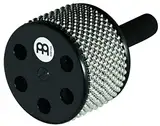 Meinl Percussion Turbo Cabasa Instrument - Großes Schüttelinstrument mit Perlenkette - Mit Schallöffnungen - Holz / Edelstahl, Schwarz (CA5BK-L)