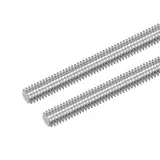 AOOSU Gewindestange M8 x 130mm, 2 Stück Vollgewindestange 304 Edelstahl Gewindestab Rechtsgewinde, Gewindestangen für Möbel- und Maschinenmontage