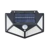 GRIFEMA Solarlampen für Außen, Solar Strahler mit Bewegungsmelder, [100 LEDs/ 3 Modi/ 600mAH], IP65 Wasserdichte, Solarlampen für Außen,Terrassen,Garagen, 1 Stück