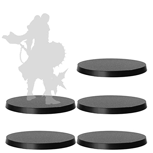 Evemodel 5Stk. 100mm Runde Basis Basen aus Kunststoff für Figuren oder Miniaturen für War Games Tisch Dekoration