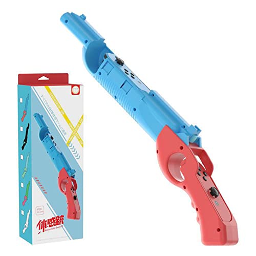 Shooting Gun Kompatibel mit Splatoon 3, Gun Grip Kompatibel mit Nintendo Switch JoyCon Pistole Shooting Game Controller - Blau