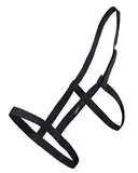NETPROSHOP Koppelhalfter Weidehalfter ohne Metallschnallen mit Klettverschluss Schwarz, Groesse:Full, Farbe:Schwarz
