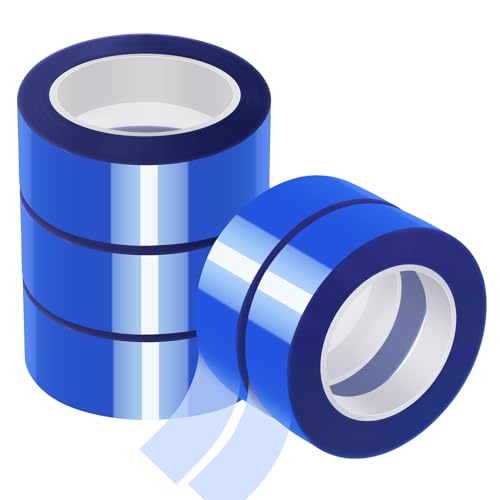 5 Rollen Hitzebeständiges Klebeband, 20mm x 30m Blaues Wärmeband für Sublimation Keine Rückstände Hitzeschutzband für Elektronik Leiterplatten Wärmeübertragung