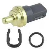 Bohaner Kühlmitteltemperatursensor mit Haltefeder Clip Motor Für VW Beetle CC EOS Golf GTI Jetta Passat Rabbit Touareg A.u.d.i A3 A4 A5 A6 A8 06A919501A, 06A919501, 1 Stück, grau, 2-Pin