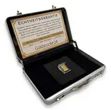 Goldkoffer als Geschenk - 1g Goldbarren in Aluminiumkoffer- Tolle Geschenkidee