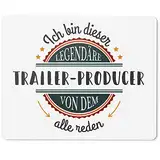 JUNIWORDS Mauspad Mousepad, Ich Bin Dieser legendäre Trailer-Producer, von dem alle reden (5071775)