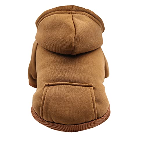 Wasserdichte Hundemantel Winter Warme Jacke Welpen Pullover Junge Für Mit Tasche - Warmer Medium Hoodie Herbst Kleidung Fleece Haustierkleidung Wintermantel Kleine Hunde