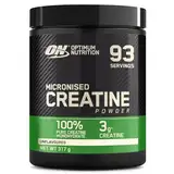 Optimum Nutrition mikronisiertes Kreatin-Pulver, 100% reines Kreatin-Monohydrat-Pulver, ohne Geschmack, 93 Portionen, 317 g
