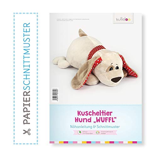 kullaloo Hund nähen: Papierschnittmuster Hund “WUFFEL”