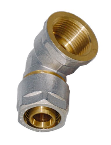 WIROFLEX | Winkel inklusive Adapter | Klemmring | Komplettlösung | Schraubsystem | Fitting 20 mm x 3/4 IG