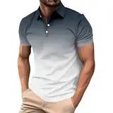 Gebrauchte Artikel Kurzarm Poloshirt Polos Herren Westen Langarmshirt T-Shirts Für Kurzarmhemd Gym Shirt Orangen Golf Schwarze Tshirt Personalisierte T Grau,XXL