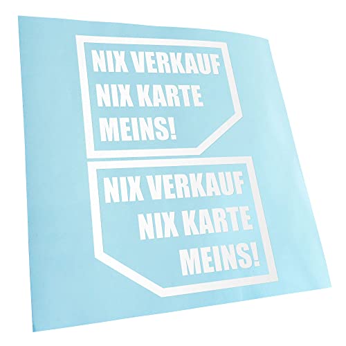 Kiwistar - Autoaufkleber - Nix verkaufen, nix Karte, Meins! 12,5 x 10 cm - Aufkleber für Auto, Laptop, Fahrrad, LKW, Motorrad mehrfarbig JDM Decal Racing