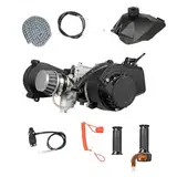 2 Takt Motor, 3PS Pocket Bike Motor 49ccm Motor 1.9kw/7000rpm Pocket Quad Motor 49.85CC Mini Benzinmotor 2.7N.M Benzin Motor H117B Vergaser Pocket-Bike Motorern 1.2L Kraftstofftank