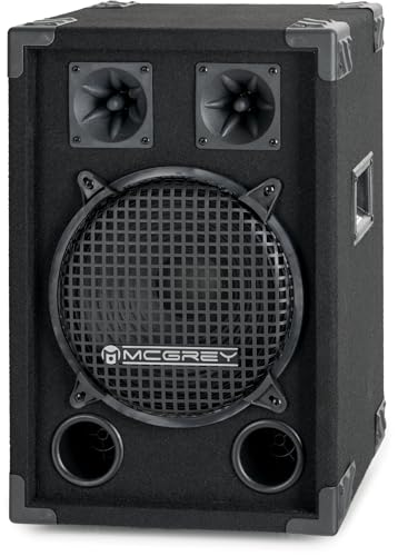 McGrey DJ-1022 DJ PA Lautsprecher Box 25cm (10“) Subwoofer 400W (Passiv, 2-Wege System, Holzgehäuse)