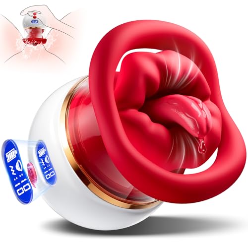 Vibration für Frauen Saugen Sex Spielzeug, 5 IN 1 Vibratorensets Sex spielzeug für die Frau mit LCD & 10 Saugen&10 Zunge Lecken & 10 Vibrator, Klitoris G-Punkt Nippel Anal Vibratoren für Paare