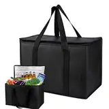 Kühltasche 65L-70L Große Kühltasche Kühltasche Box Thermo-Lebensmittel-Liefertasche Wiederverwendbar Große Kühltasche Box Faltbar Kühlbox Für Camping BBQ Einkaufen Outdoor Reisen