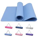 Good Nite Gymnastikmatte Yogamatte Fitnessmatte Rutschfest Trainingsmatte Sport Turn Matten Pilates Matte Bodenturnmatte Mit Tragegurt 183 x 61 x 0.6 cm (Blau)