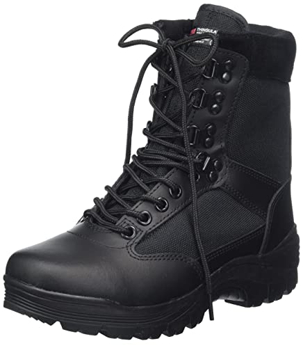 Mil-Tec Herren Vægstøvle-12822102 Wanderstiefel, Schwarz, 43 EU