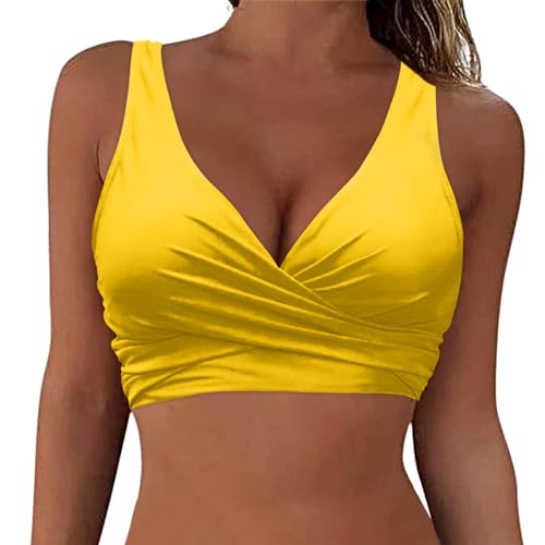 Generisch Bikini Oberteil Große Brüste Guter Halt Mit Bügel Schwarz Frauen Push Up Rot Bustier 85E Weiß 90E Rosa Mit Bügel Bademode Badeanzug BH Ohne Bügel Schwarz Sportlich Rot Blau Bandeau Top