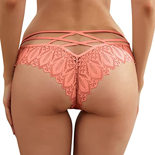 RYTEJFES Panty Damen für Sex mit Spitze Hipster Erotisch Unterwäsche Verführerisches Lace Unterhose Frauen Schlüpfer Spitzen-Blume Hollow Out Slips Atmungsaktiv Erotic Lingerie Spitzen String Tanga