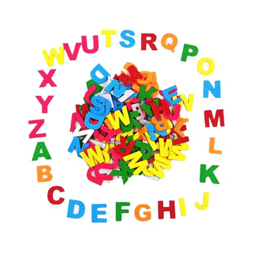 120 Stück Selbstklebende Moosgummi Buchstaben Aufkleber in Bunten Farben, Sicher und Weich, Ideal für Bildungszwecke, Bastelprojekte und Dekorationen