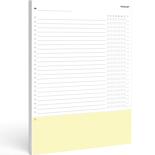 PACKLIST® Habit Tracker Wöchentlich A4 - Gewohnheitsplaner zur Maximierung von Produktivität und Wohlbefinden. Kultivieren Sie Positive Gewohnheiten, Erreichen Sie Ihre Ziele!