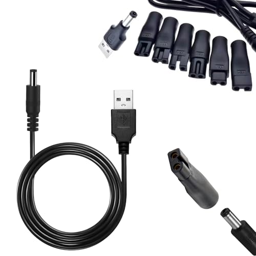 5V USB Netzkabel Kabel Rasierer Ladegerät,Ladekabel Kompatibel,Usb Netzkabel Kabel,USB-Netzkabel,Ladegerät für alle Arten Rasierer, Haarschneidern, Luftreinigern und anderen Ladekabeln